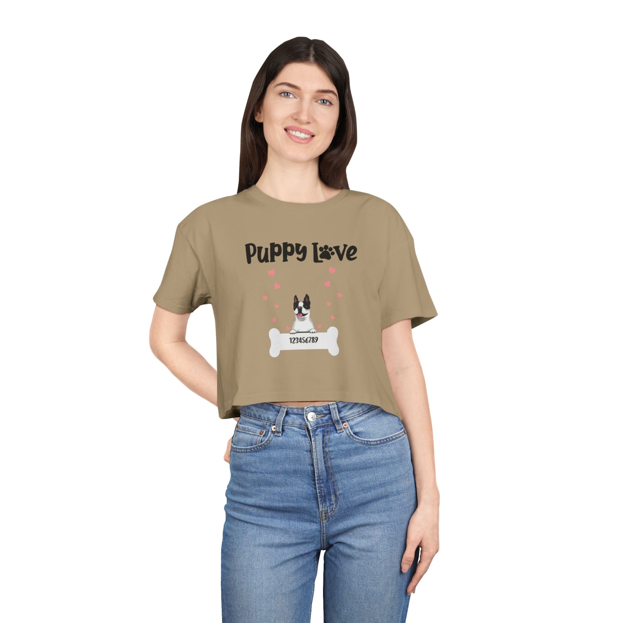 Puppy love | Women's Crop Tee